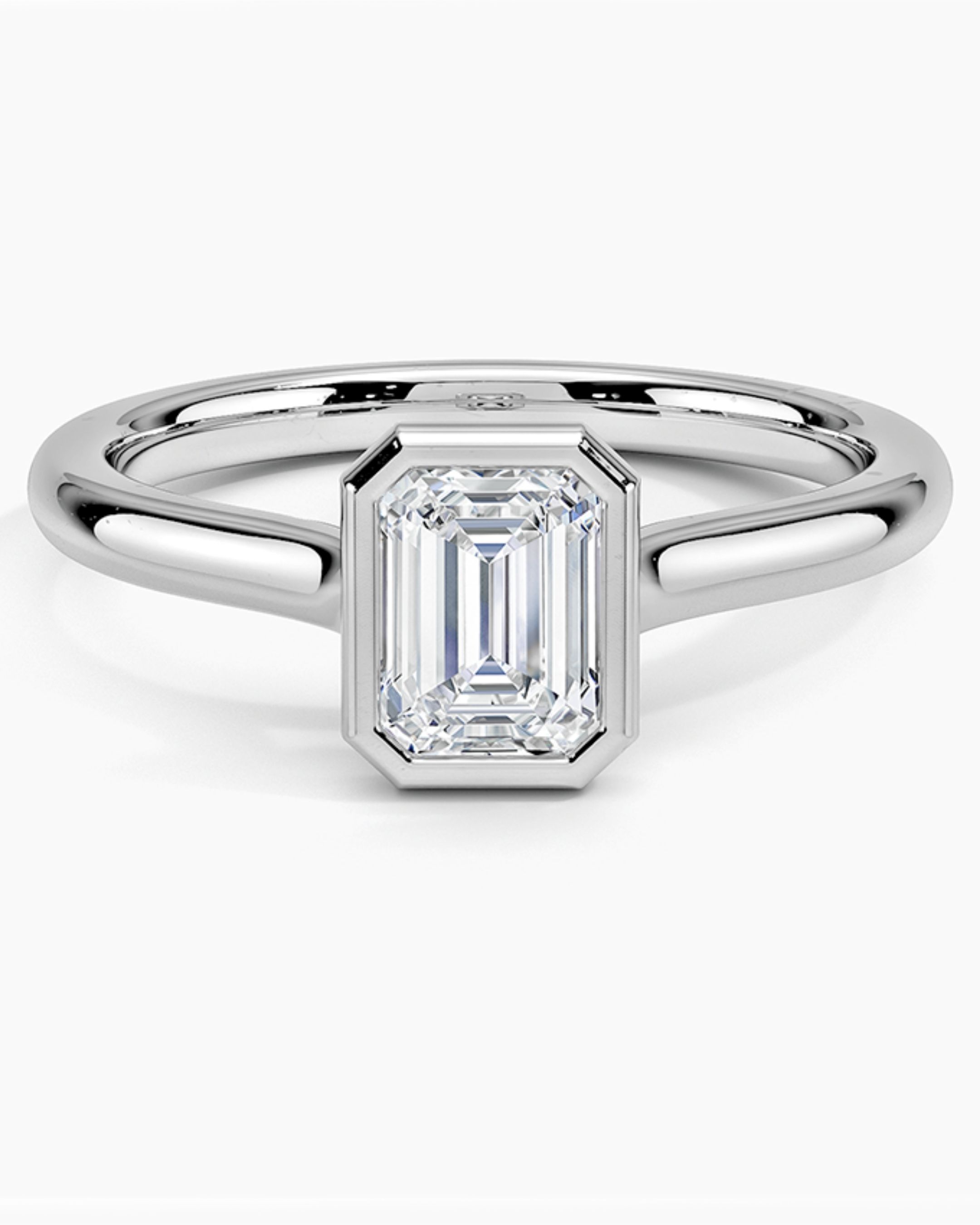 0.70 Karat F Color Vs Berraklık Emerald Laboratuvar Pırlantası 