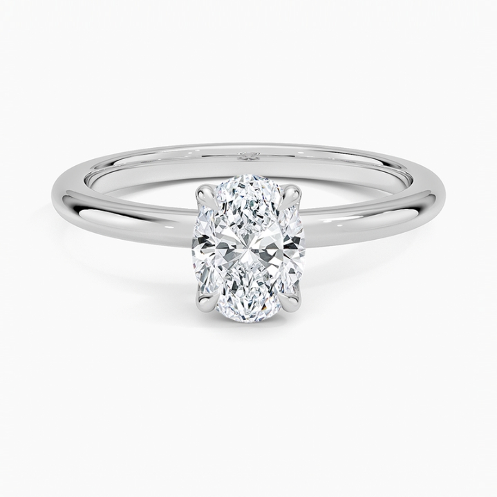 0.75 Karat D Color Vs Berraklık Oval Lab Grown Pırlanta Yüzük - JDYZ00023