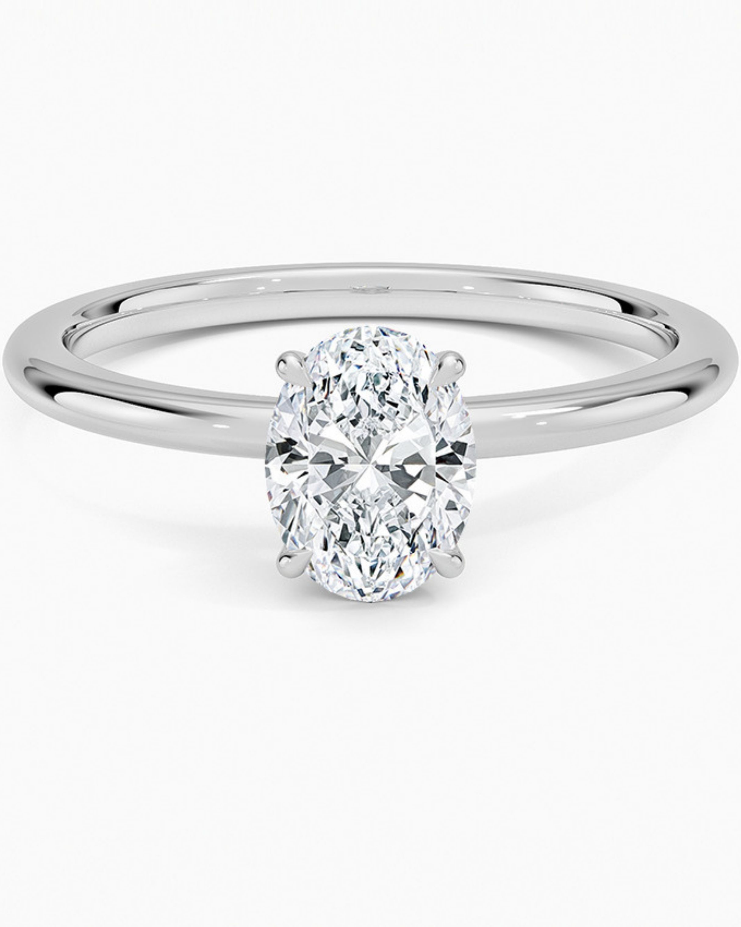 0.75 Karat D Color Vs Berraklık Oval Lab Grown Pırlanta Yüzük - JDYZ00023