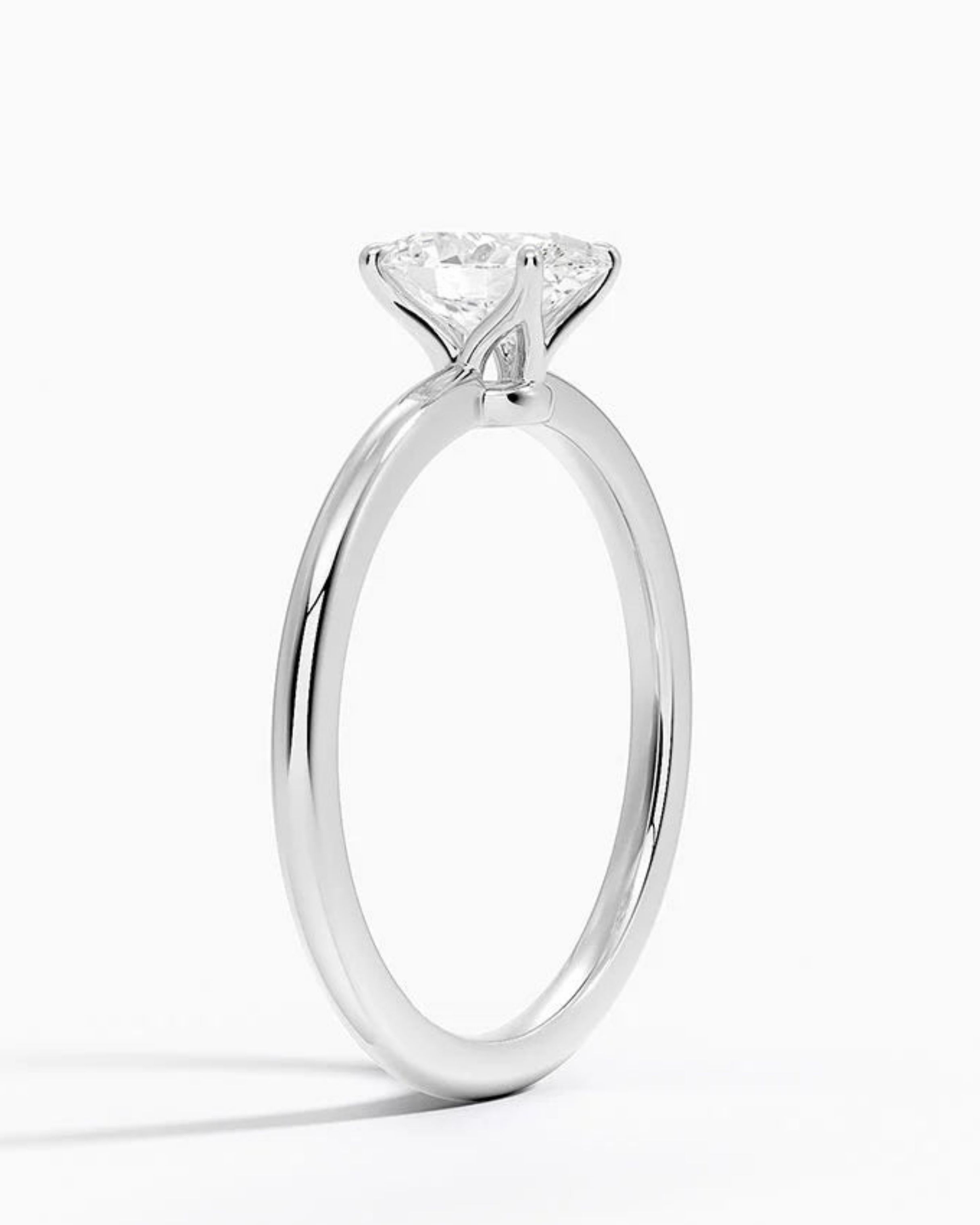 0.75 Karat D Color Vs Berraklık Oval Lab Grown Pırlanta Yüzük - JDYZ00023