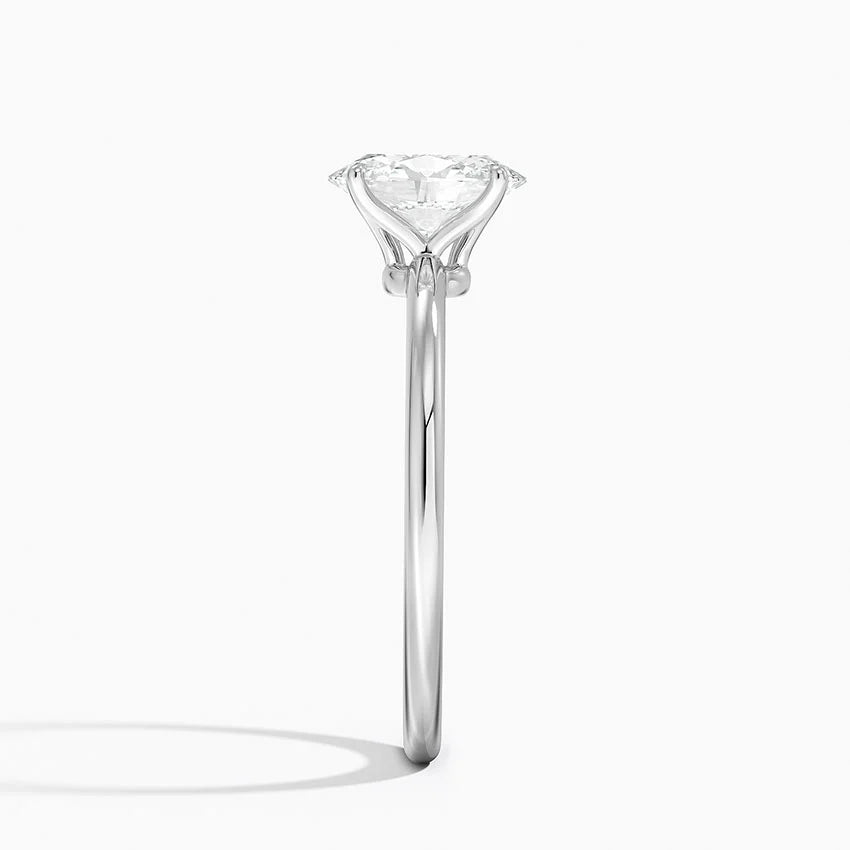 1.09 Karat E Color Vvs2 Berraklık Oval Lab Grown Pırlanta Yüzük