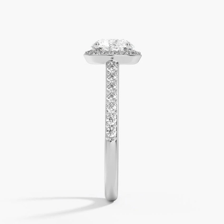 1.41 Karat F Color Vs1 Halo Lab Grown Pırlanta Yüzük - JDYZ00066