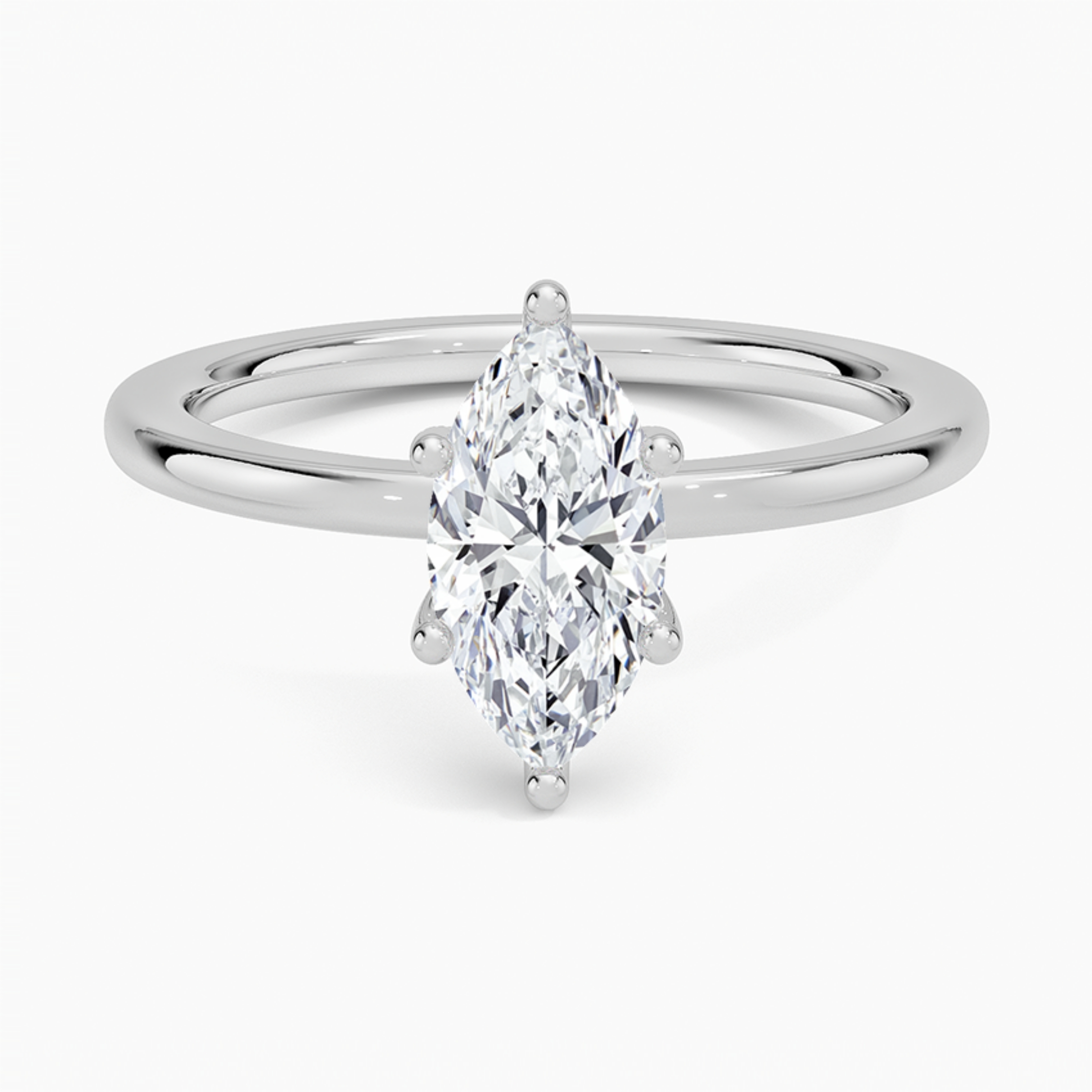 1.08 Karat D Color Vs1 Markiz Lab Grown Pırlanta Yüzük - JDYZ00101