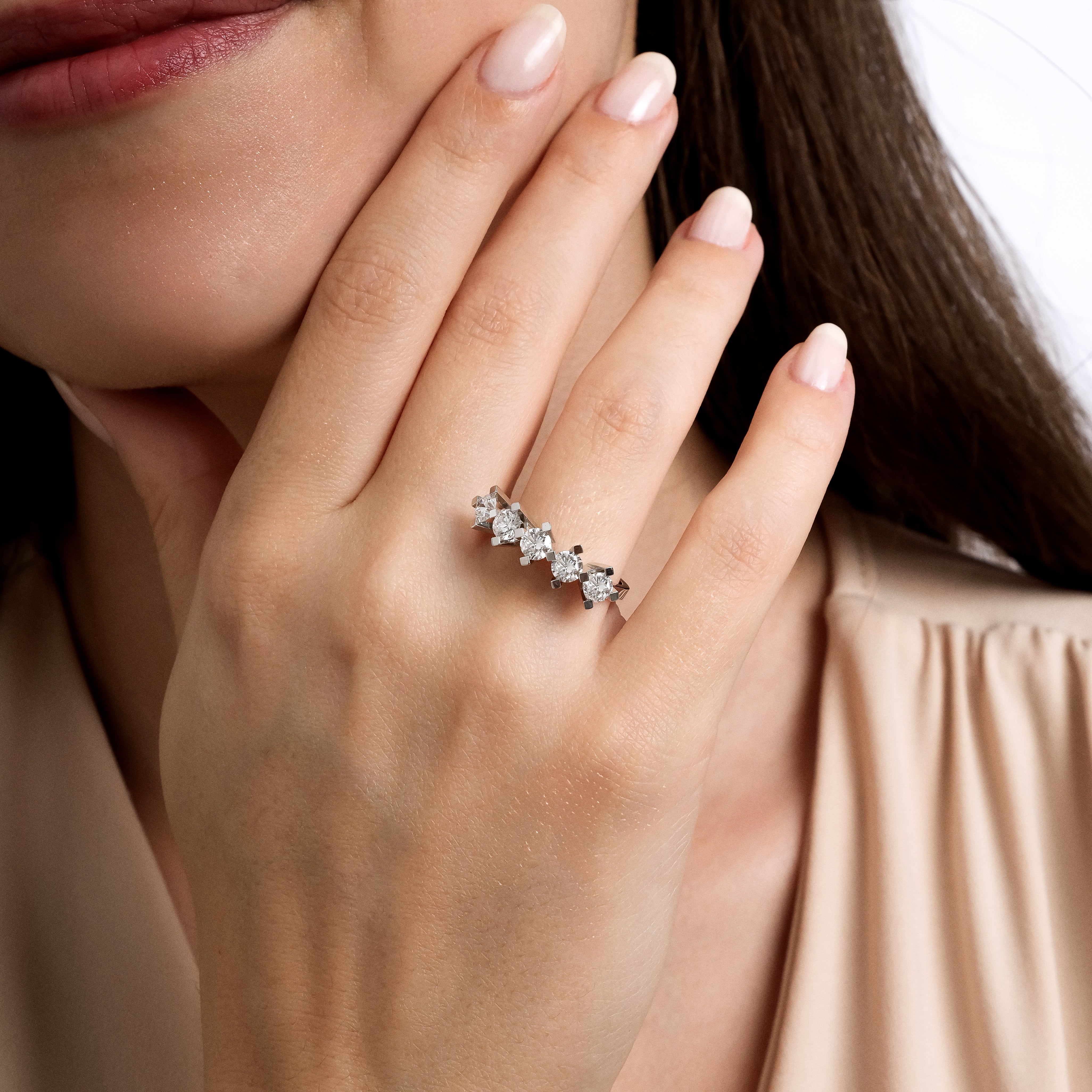 1.26 Karat Pırlanta Beştaş Yüzük - JDYZ000148