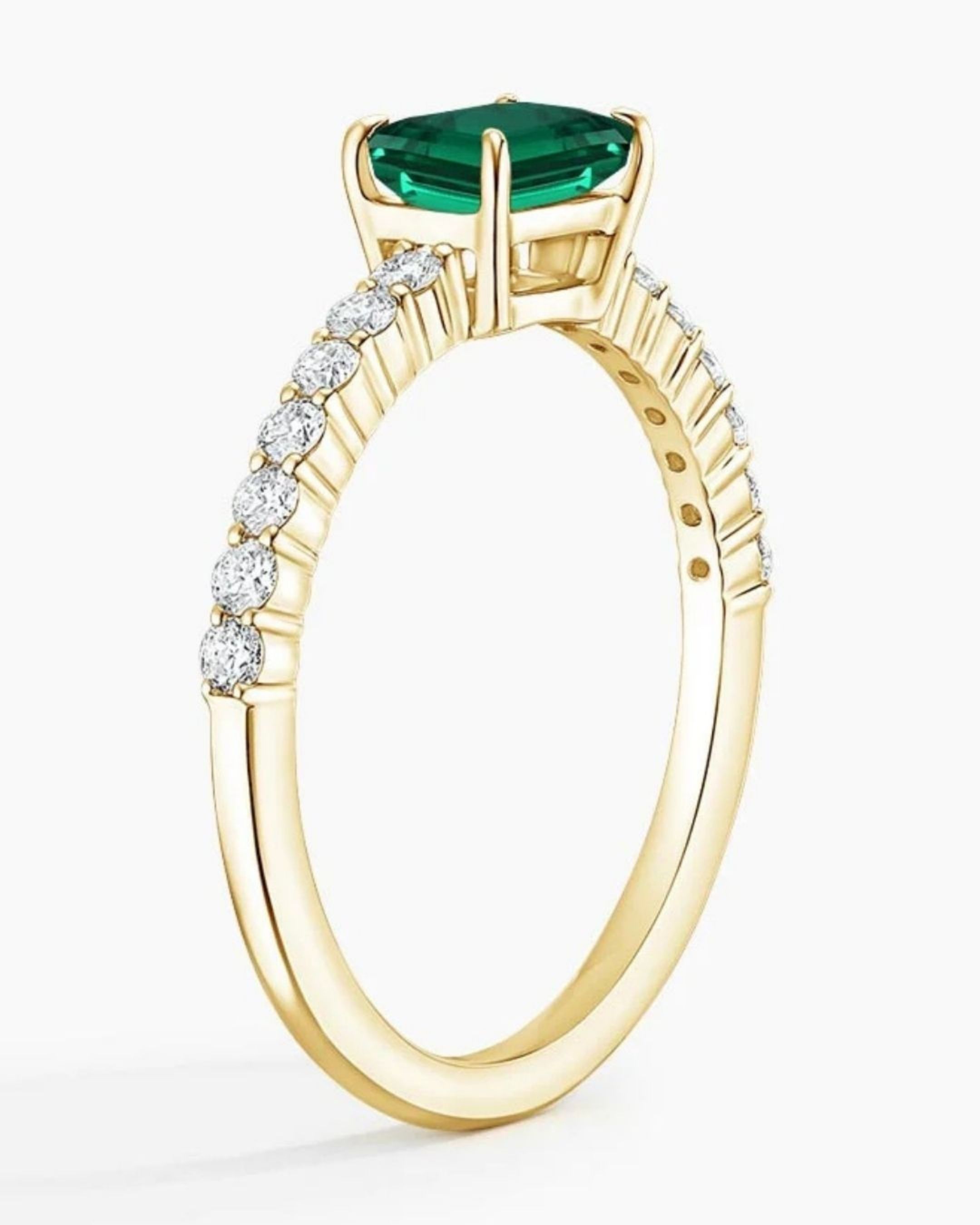 Emerald Kesim Zümrüt Taşlı Yüzük - JDYZ00095