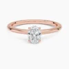 Joss Elix oval kesim pırlantalı rose altın yüzük