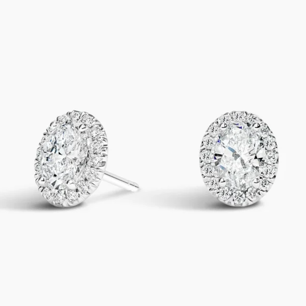 Joss Signature 1,06 karat oval kesim Lab Grown pırlanta küpe