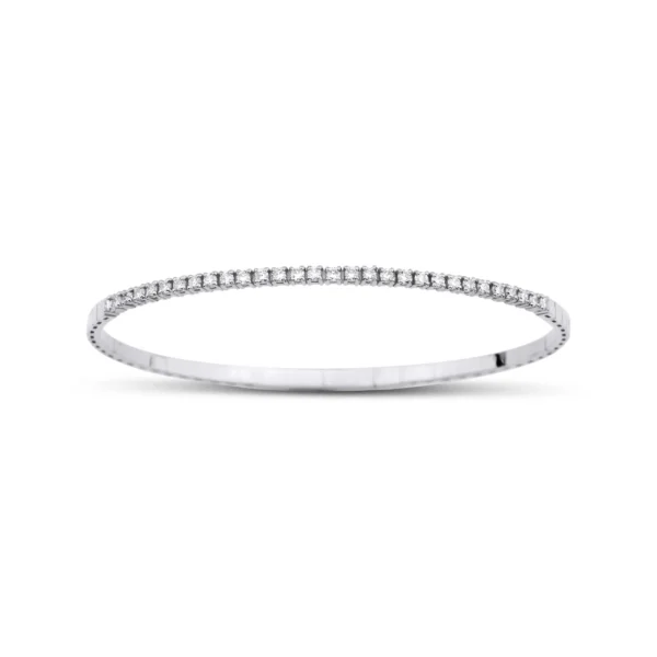9932164235558-4 Joss Grace – Kelepçe Bileklik – Beyaz Altın