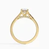 Joss Arc Oval 1.00 Gold Cathedral montürlü Lab Grown pırlanta yüzük