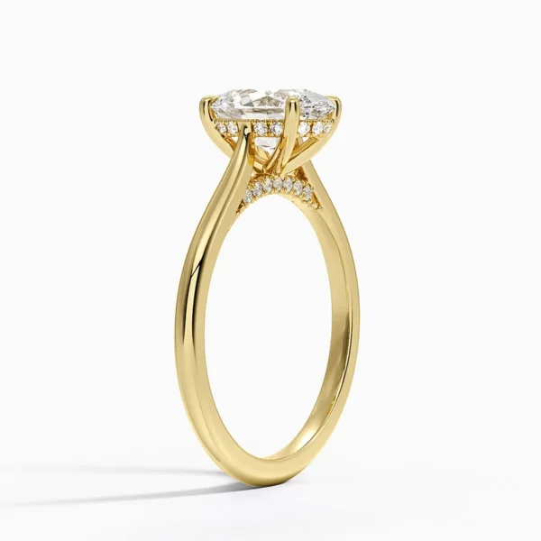 Joss Arc – 1,50 Karat Oval Cathedral Lab Grown Pırlanta Yüzük