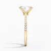Joss Duo – 1,50 Karat Yan Taşlı Oval Lab Grown Pırlanta Yüzük – Sarı Altın