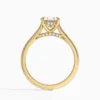 Joss Arc – 2,00 Karat Oval Cathedral Lab Grown Pırlanta Yüzük – Sarı Altın