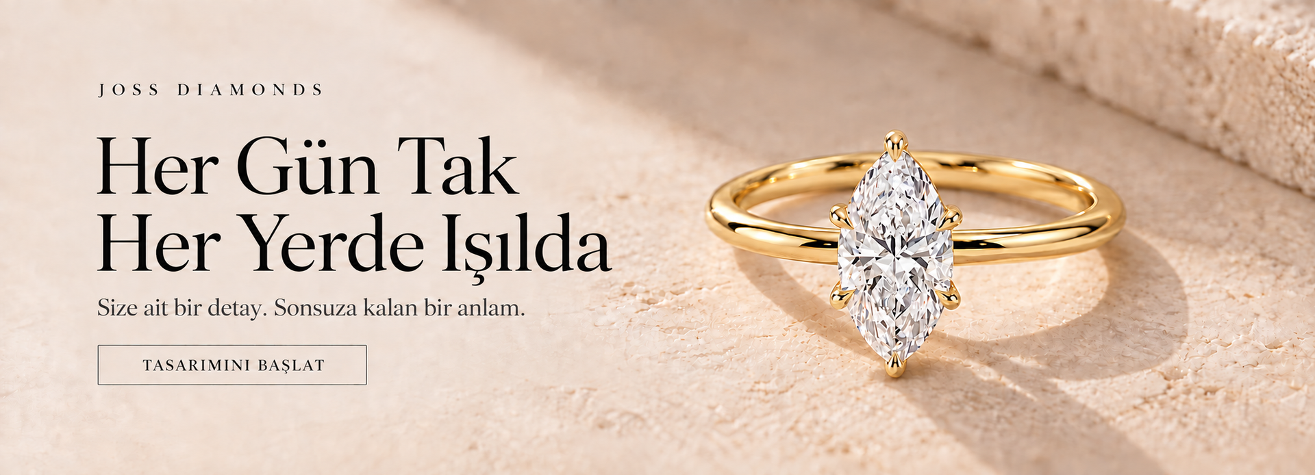 Joss Diamonds özel tasarım pırlanta yüzük koleksiyonu
