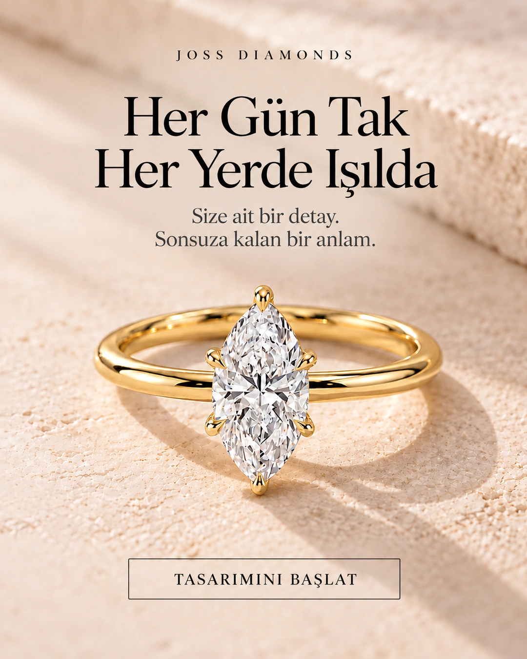 Joss Diamonds özel tasarım pırlanta yüzük koleksiyonu